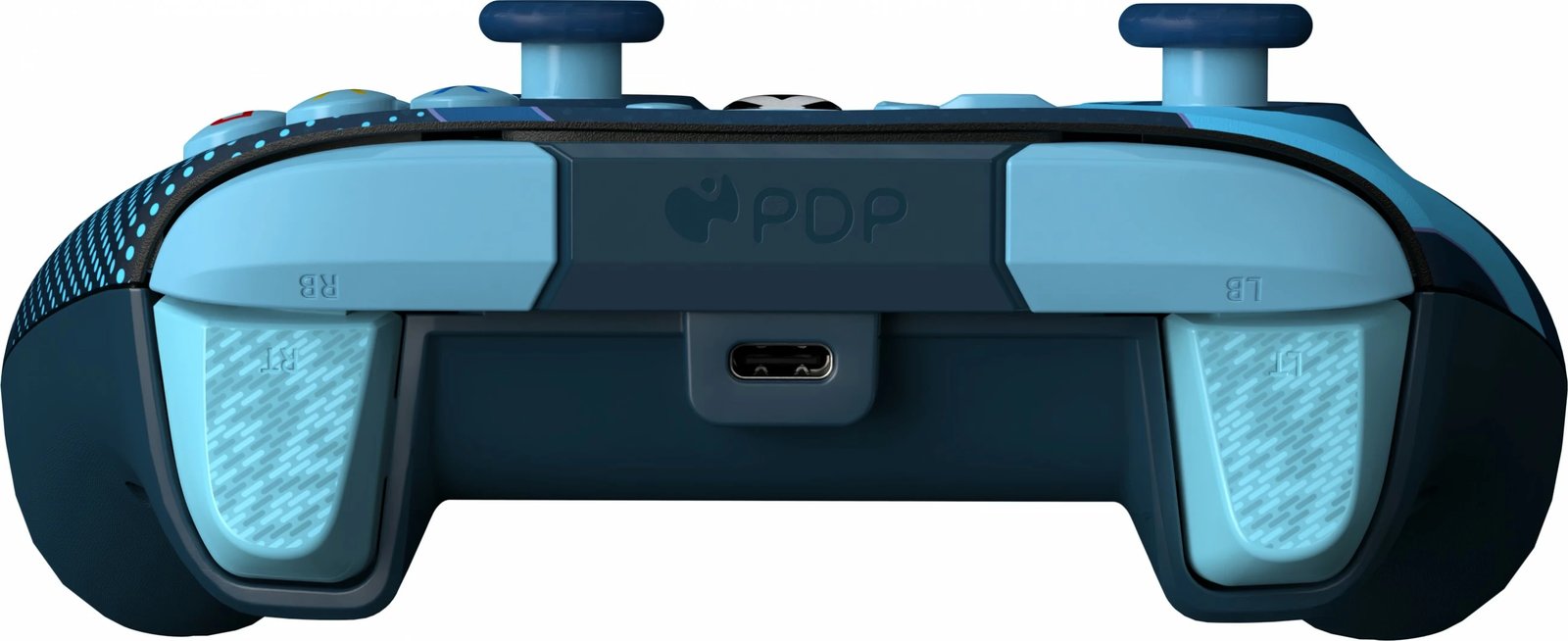 Gamepad PDP Rematch Blue Tide Glow, me kabllo, USB Type-C, për Xbox/PC, blu