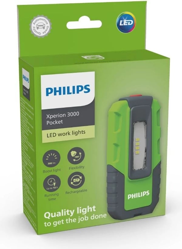 Dritë xhepi Philips Xperion 3000 LUMX30POCKX1, LED, Jeshile