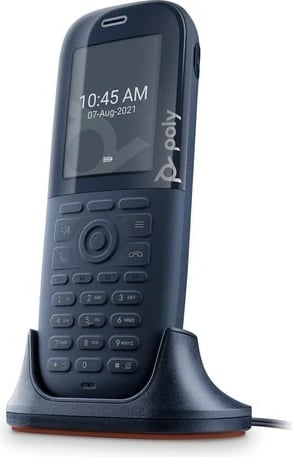 Telefon pa tela POLY Rove 30 me stacion bazë B2, 2.4" LCD, IP65, i zi, set me 30 aparate