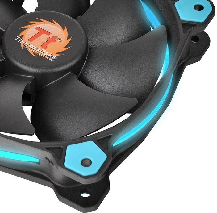 Ventilator kase Thermaltake Riing 14 LED, 140mm, 1400 RPM, Kaltër