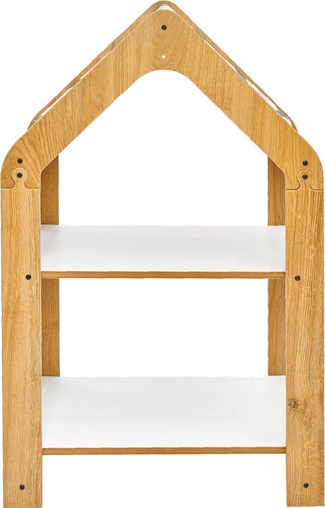 Raft Montessori Zoilen, natyral-bardhë-rozë, MDF, 50x30x80cm