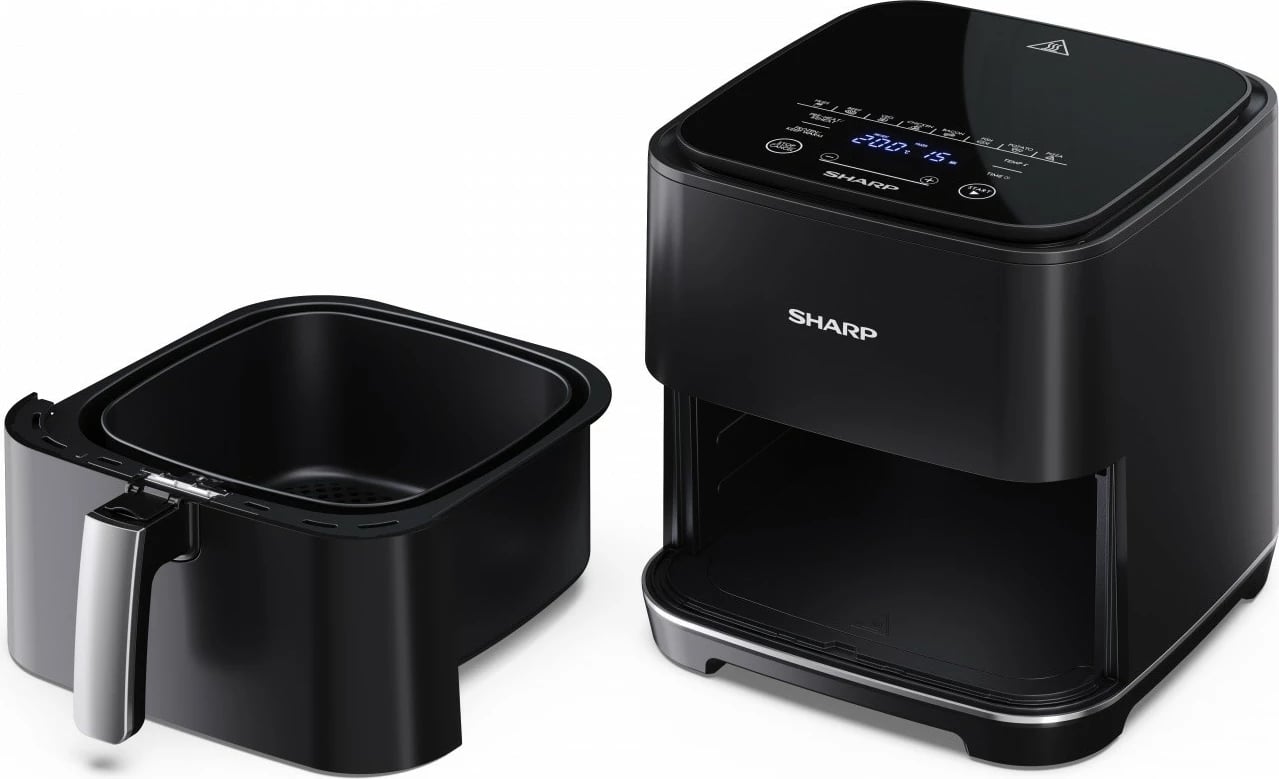 Fritezë me ajër Sharp AF-GS552AE-B, 5.5L, e zezë/argjendtë