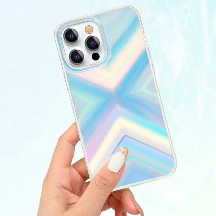 Mbështjellës Kingxbar Streamer Series për iPhone 13 Pro, Blu (Triangle)