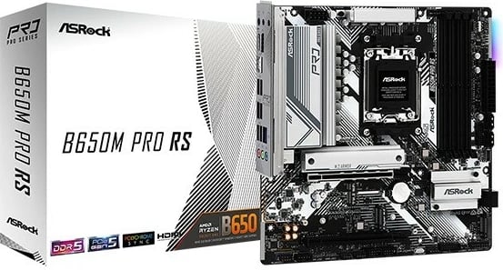 Pllakë amë ASRock B650M PRO RS, Socket AM5, DDR5, mATX
