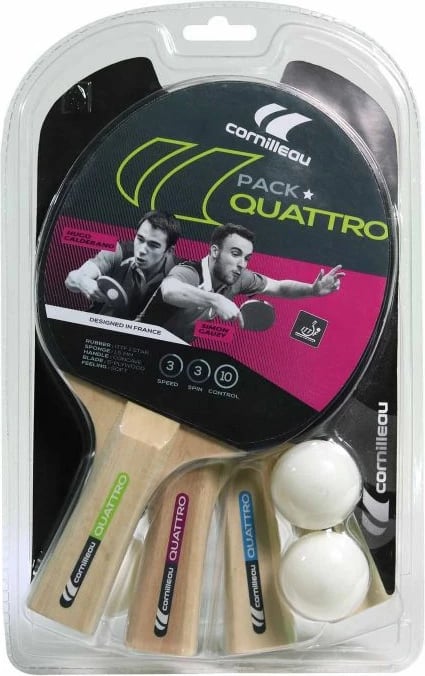 Set pingpongu Cornilleau për femra e meshkuj, i bardhë