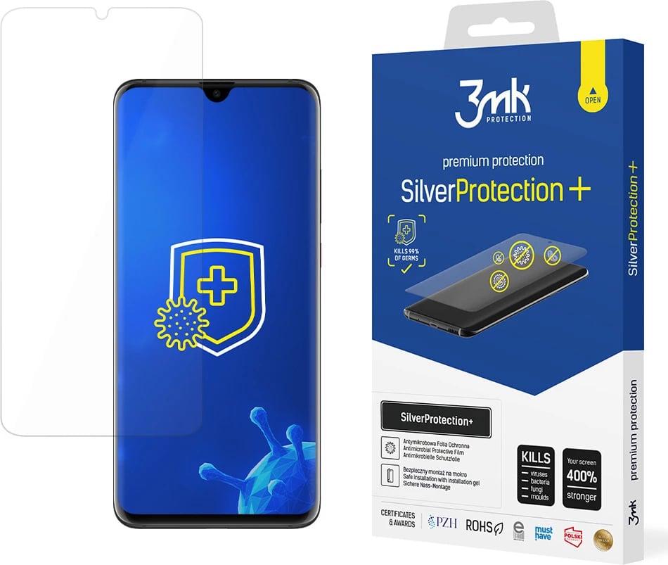 Fletë mbrojtëse 3mk SilverProtection+ për Huawei P30 Pro, Transparente