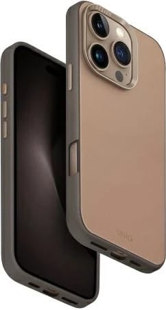 Mbështjellës UNIQ Lyden DS për iPhone 16 Pro 6.3", Magclick, kafe-gri
