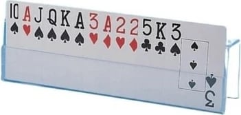 Mbajtëse tavoline për letra loje Sundo PCH007, transparente