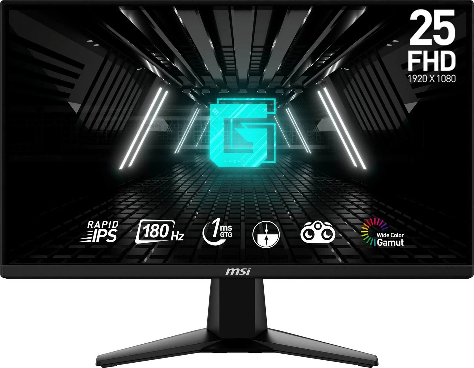 Monitor MSI G255F 25 inç, 180Hz, Rapid IPS, FHD, i zi
