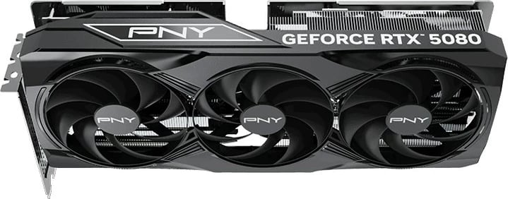 Kartelë grafike PNY GeForce RTX 5080, 16 GB GDDR7, e zezë