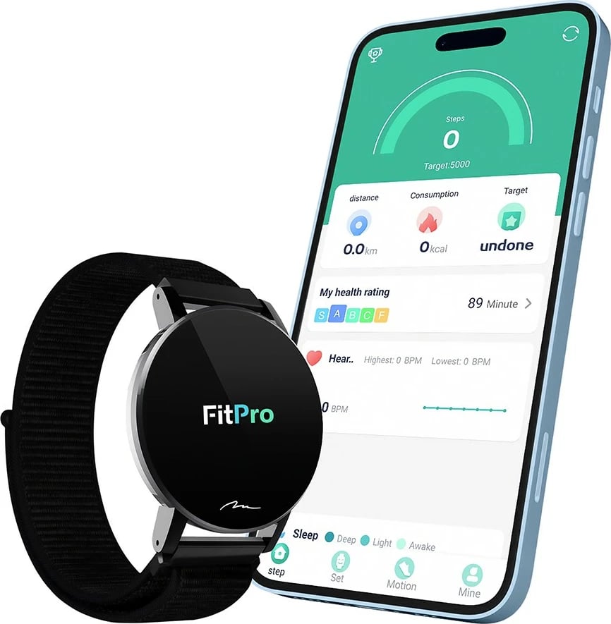 Smartband Media-Tech MT871, 1.3", dy rripa najloni, i zi dhe shumëngjyrësh