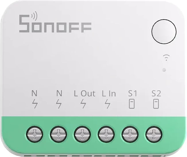 Switch smart Sonoff MINIR4M, Matter, Wi-Fi, i bardhë