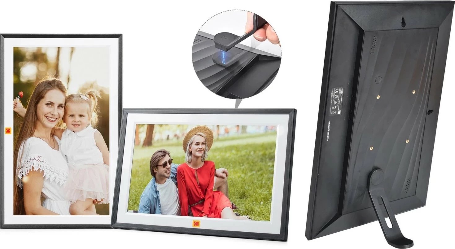 Kornizë digjitale Kodak RCF-1561P, 32GB, WiFi, FHD, USB-C, e zezë