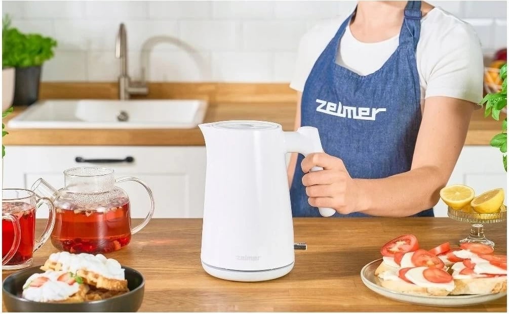 Çajnik elektrik Zelmer ZCK7020, 1 L, Bardhë