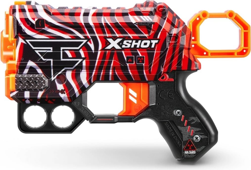 Lodër blaster ZURU X-Shot Skins Menace Faze Launcher, 4 shigjeta, Mix