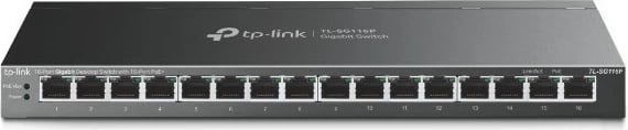 Switch TP-Link 16-Port Gigabit Desktop, PoE+, i pamenaxhuar, Ethernet Gigabit