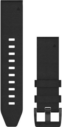 Rrip lëkure Garmin QuickFit për Smartwatch, 22mm, i zi