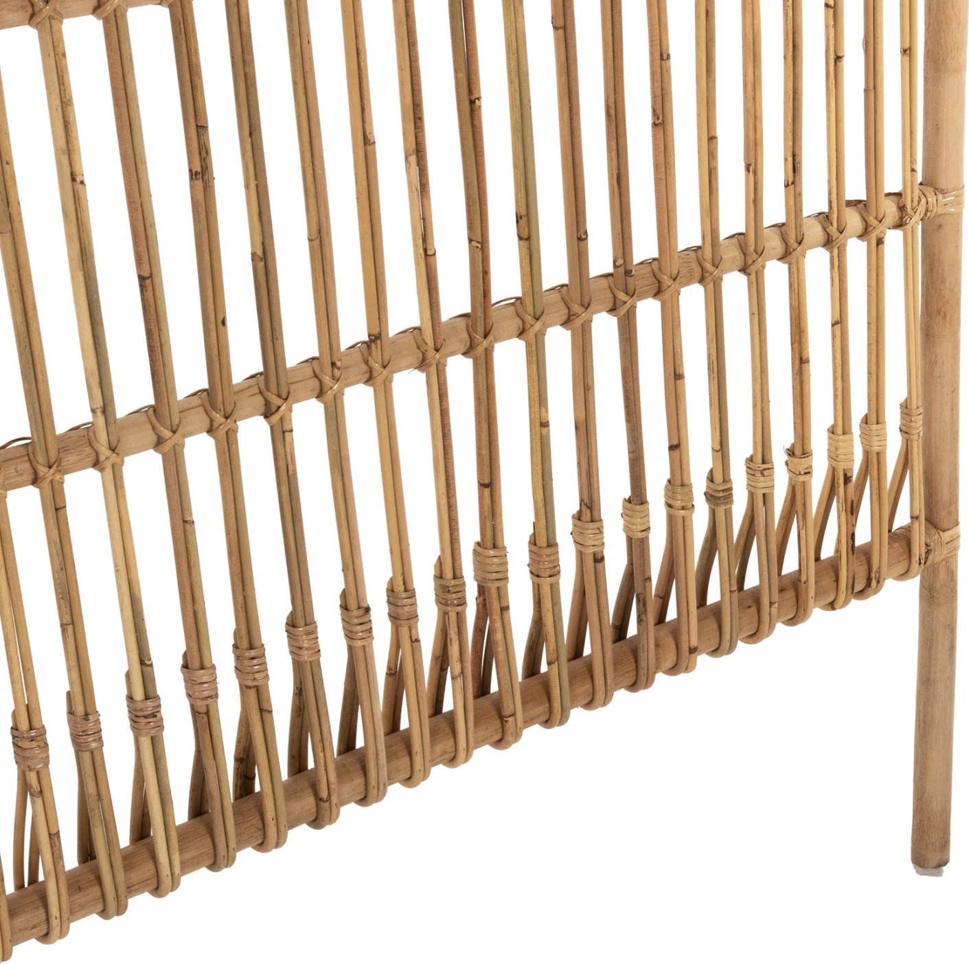 Kokë krevati MERMA FH9549 rattan ngjyrë natyrale 165x5x121Hcm