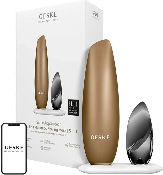 Pajisje për pastrim fytyre Geske 5-in-1 Magnetic Touchless Mask Peeler, IPX7, karikim magnetik, gri