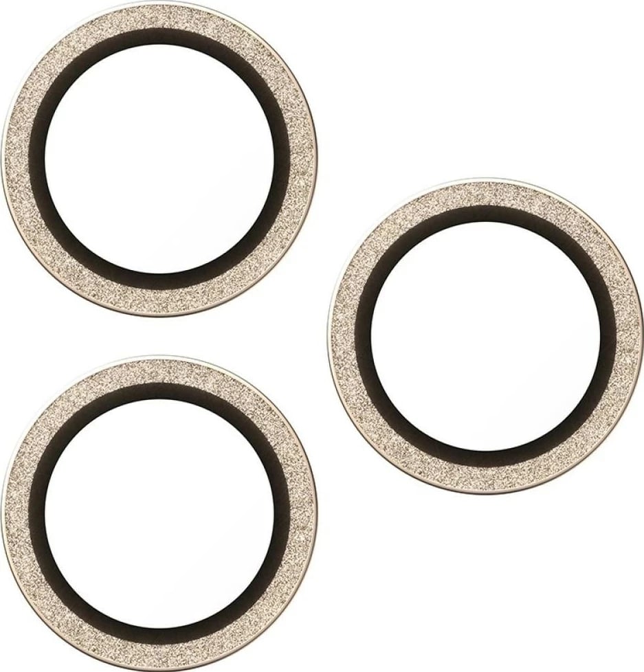 Mbështjellës PanzerGlass Hoops Glitter për iPhone 16 Pro/16 Pro Max/17 Pro/17 Pro Max, ari