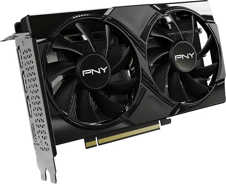 Kartelë grafike PNY GeForce RTX 5060, 8GB GDDR7, 2 ventilatorë, e zezë