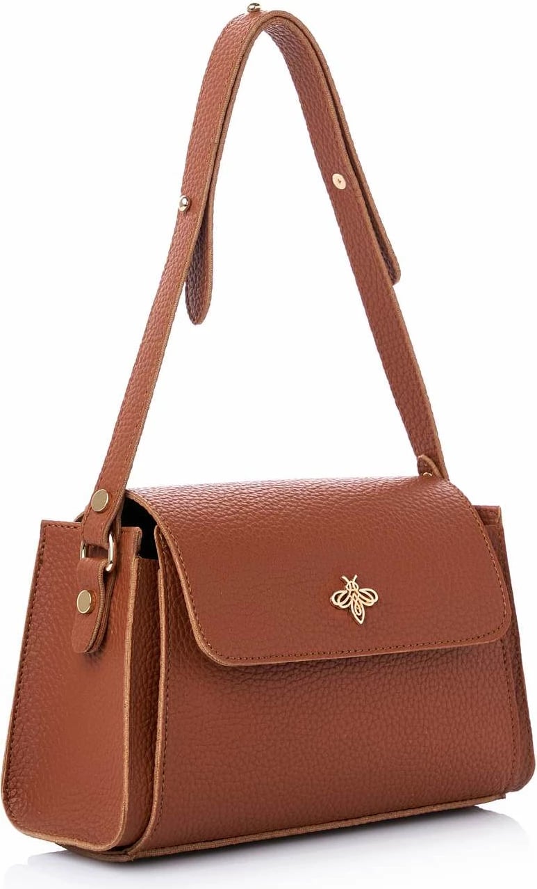 Çantë krahu Lucky Bees, Diana, ngjyrë kafe e hapur