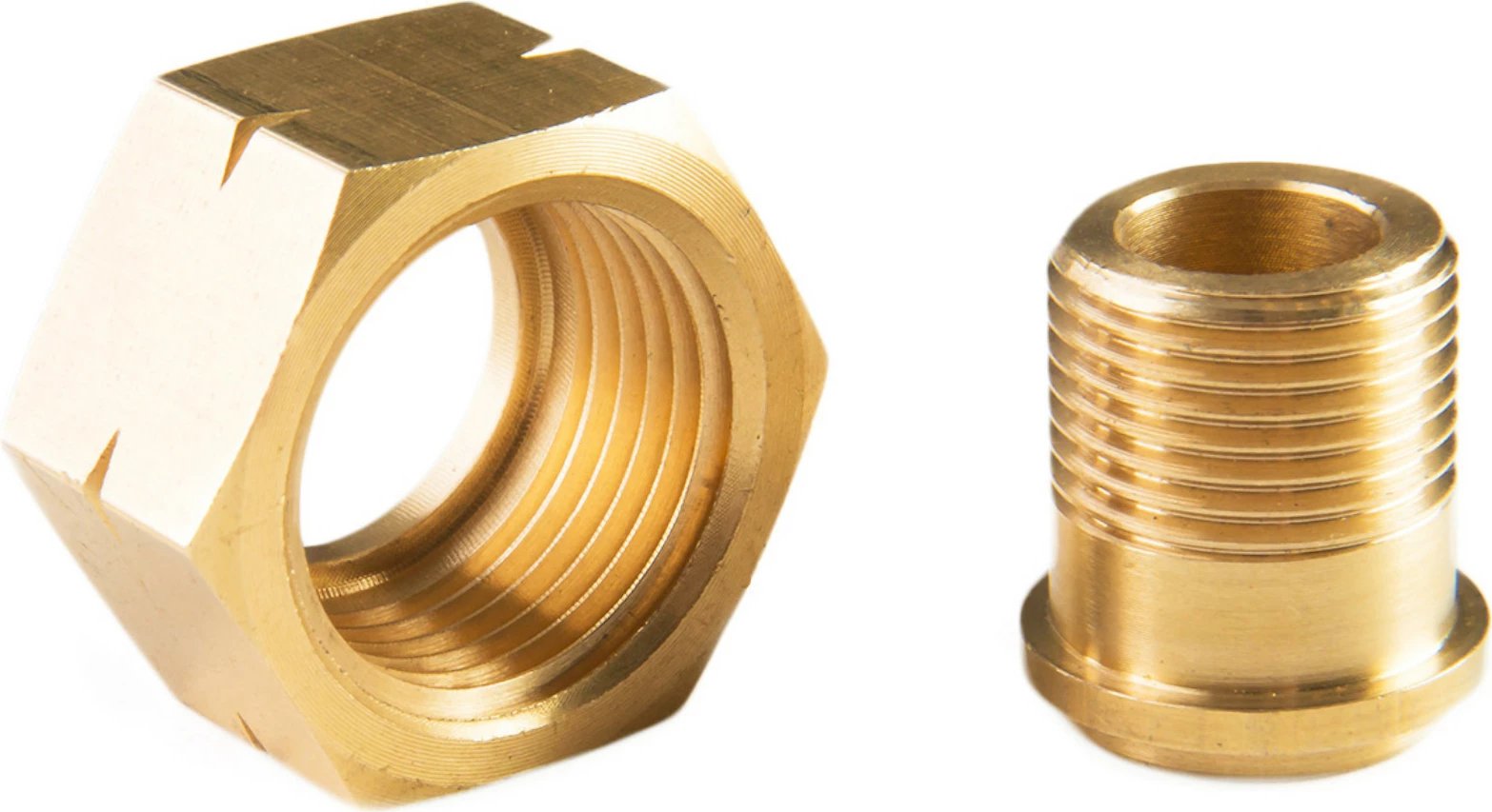 Adapter reduktues për bombol gazi Meva 1013119, 21.8mm L në 3/8" L, bronz
