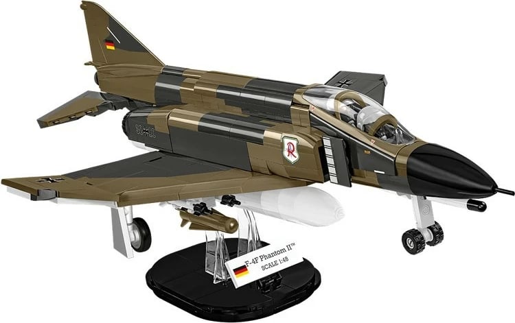 Set lodrash ndërtimi Cobi Armed Forces F-4F Phantom II, 676 pjesë, plastikë
