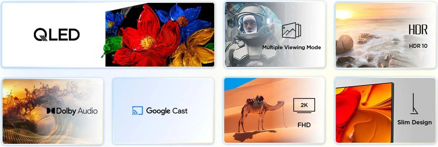 TV Smart TCL 40S59K, 40 inç, QLED, Full HD, Android TV, Metallic