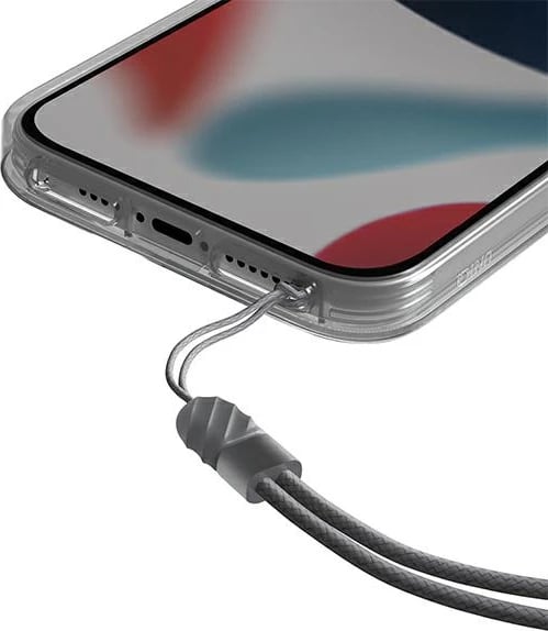 Mbështjellës UNIQ Heldro për iPhone 13, transparent, me rrip dore