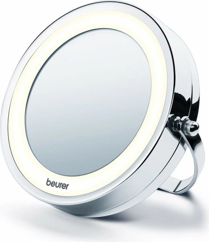 Pasqyrë kozmetike Beurer BS 59, me ndriçim LED, 5x zmadhim, krom Pasqyrë kozmetike Beurer BS 59, me ndriçim LED, 5x zmadhim, krom