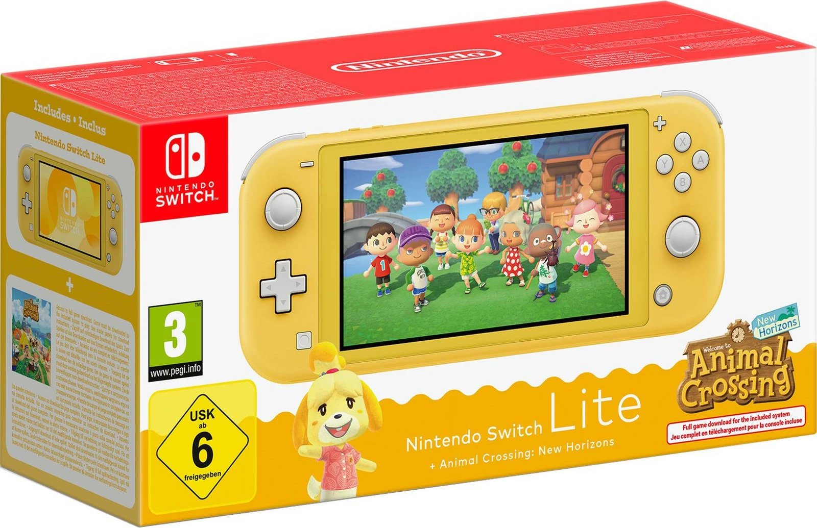 Konzolë Nintendo Switch Lite Animal Crossing New Horizons, e verdhë
