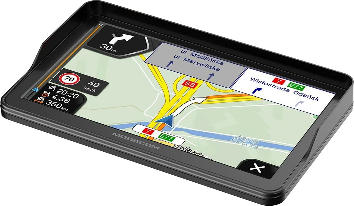 Navigacion GPS, MODECOM, FREEWAY CX 7.3 iGO (NAV-FREEWAYCX73-IGO-EU), 7 inch, 16GB, 512MB RAM, Bluetooth, Harta Europe Truck me përditësim 1‑vjeçar