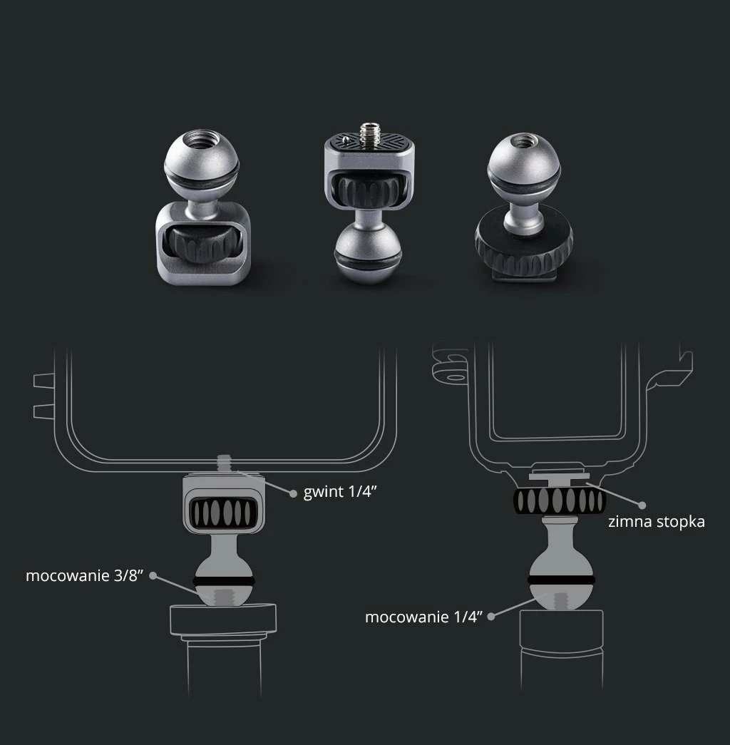 Krah magjik PGYTECH Ronin P-CG-009 për kamera/gimbal, alumini