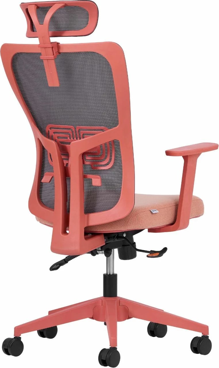 Karrige zyre ergonomike, ngjyrë salmon, Skye Decor, 126 cm