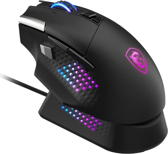 Maus MSI VERSA PRO W me Mouse Dock Pro, RGB, wireless, i zi