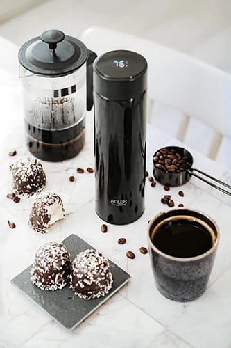 Termos, Adler AD 4506, ekran LED, 473 ml, e zezë