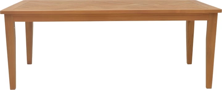 Tavolinë dru teak, ngjyrë natyrale, 200x100x75cm