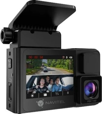 Kamerë për makinë Navitel RS2DUO, Full HD, Bateri, USB, E zezë