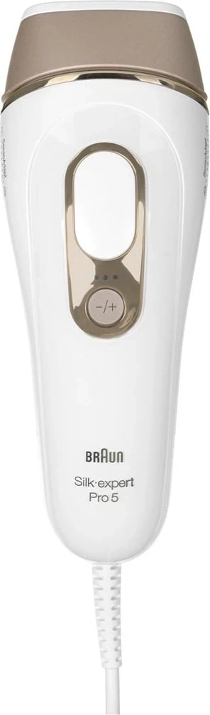 Pajisje për heqjen e qimeve Braun Silk-expert Pro L5156, IPL, Bardhë, ari