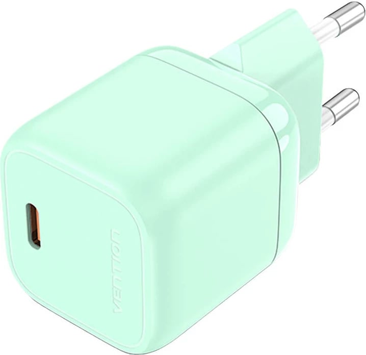 Karikues rrjeti Vention FAKG0-EU, 30W, USB-C, GaN, i gjelbër