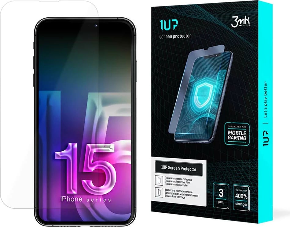 Mbrojtës ekrani 3mk 1UP për iPhone 15 Plus, për gaming