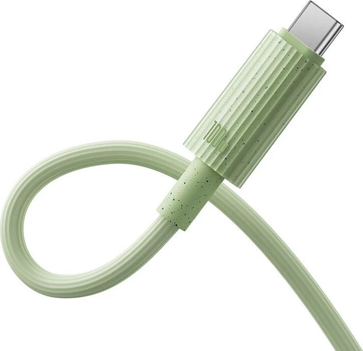 Kabllo karikimi i shpejtë Baseus Habitat Series, USB në USB-C, 2m, 100W, gjelbër