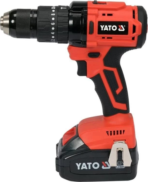 Makine shpimi Yato YT-82790, 2100 RPM, Pa çelës, 1.4 kg, E zezë, E kuqe