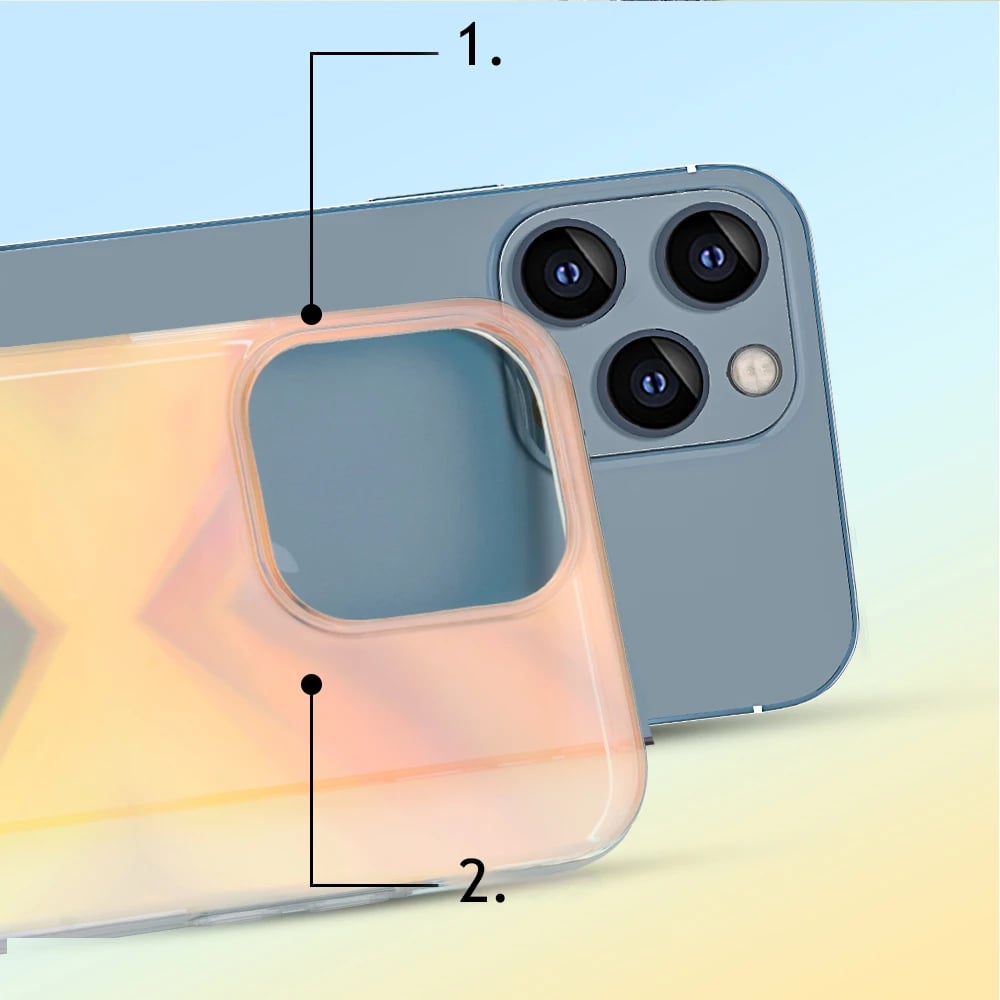 Mbështjellës Kingxbar Streamer Series për iPhone 13 Pro, Blu (Triangle)
