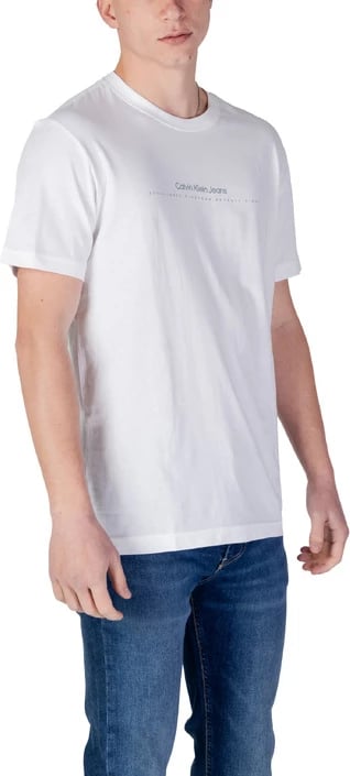 Maicë Calvin Klein Jeans meshkuj, e bardhë
