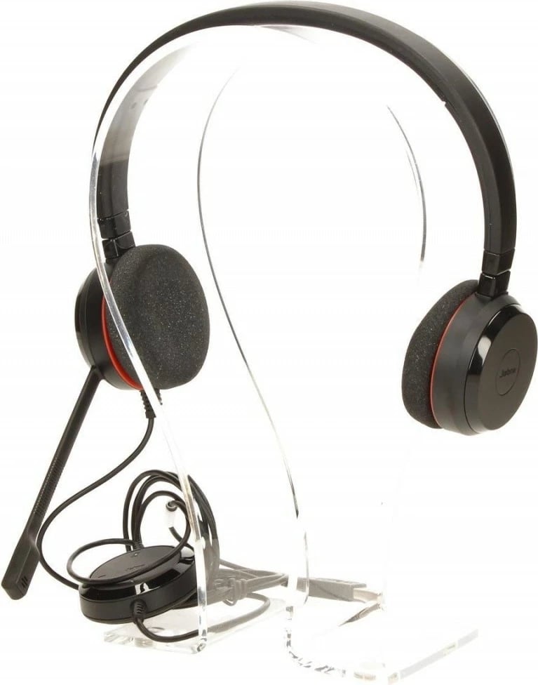 Kufje Jabra Evolve 20 Duo me mikrofon, USB, e zezë