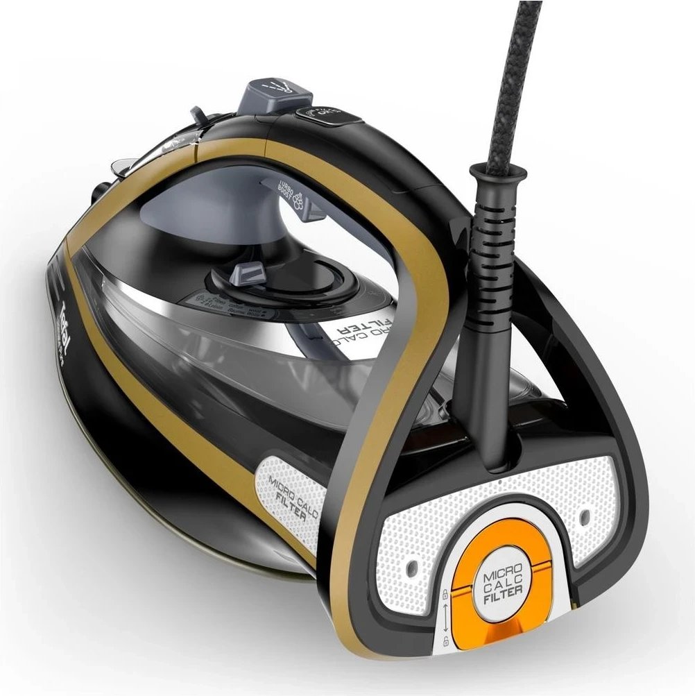 Hekurosje me avull Tefal FV9865 Ultimate Pure, e zezë