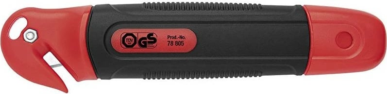 Thikë prerëse WEDO 78 805, 36mm, teh inox, automatik, e zezë/kuqe
