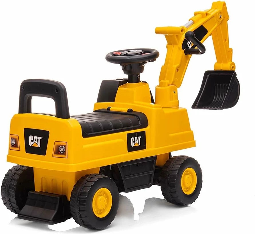 Ekskavator lodër për hipje, Milly Mally, CAT Excavator, 12–36 muaj, ngarkesë max 25 kg, me zë, e verdhë